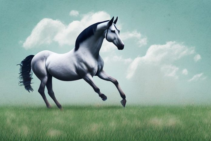 A trakehner horse in a field in rustenburg