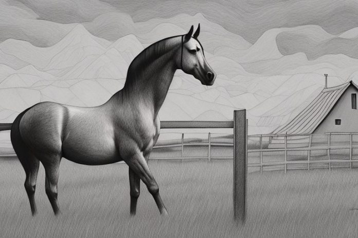 A trakehner horse in a rural setting in somerset west
