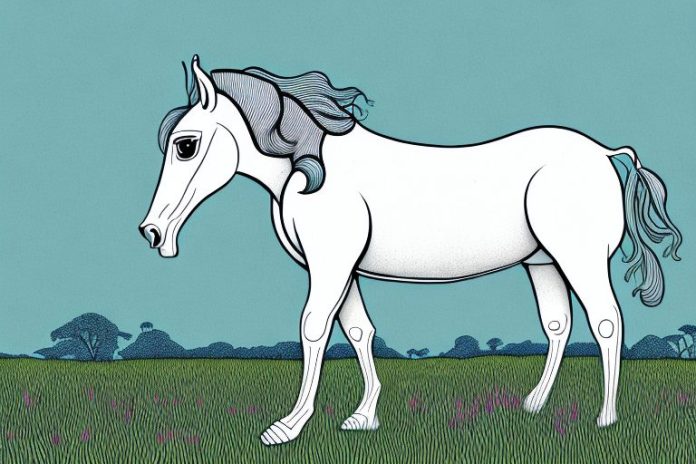 A kathiawari horse in a field in margate