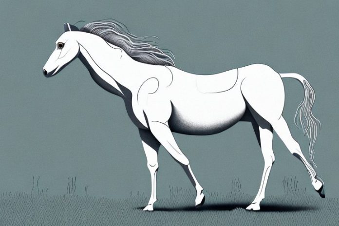 A kathiawari horse in a field in bloemfontein