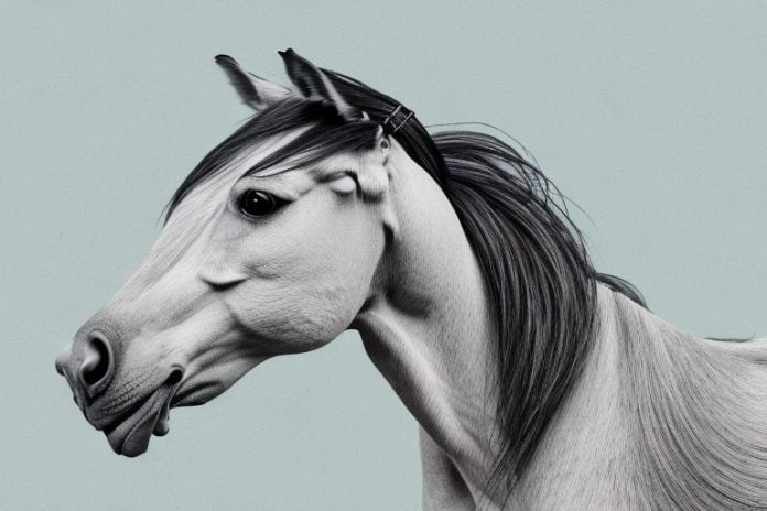 A kathiawari horse in a rural south african setting