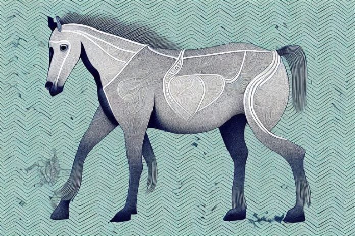 A kathiawari horse in its natural environment in thohoyandou