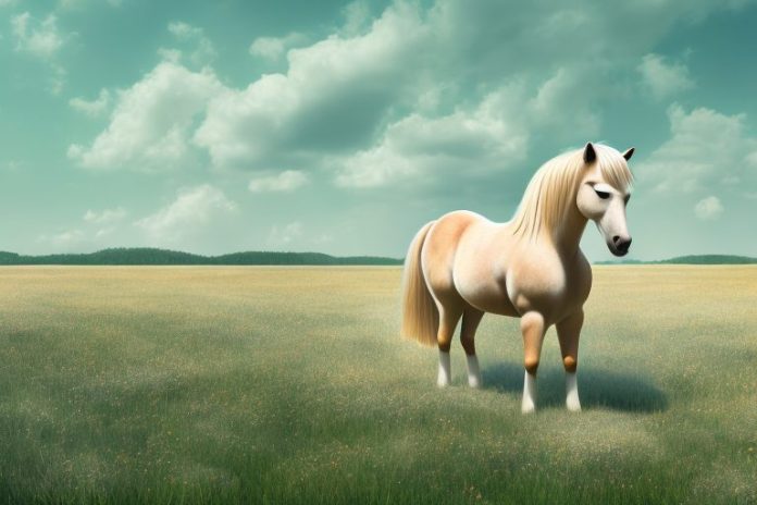 A haflinger horse in a natural setting