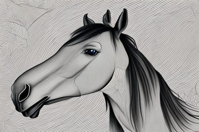 A horse in the black forest of phalaborwa