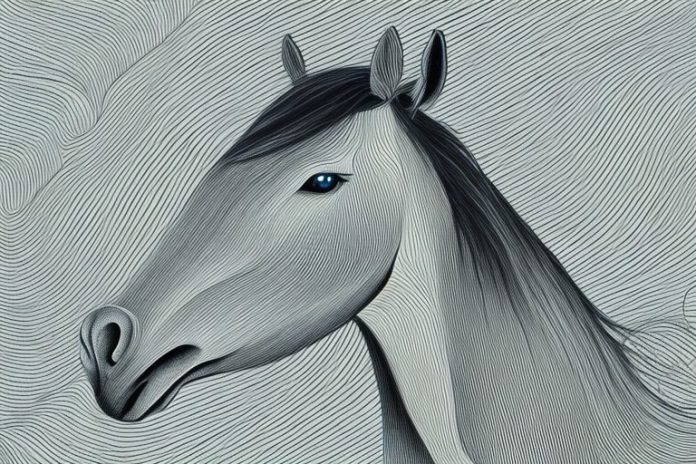 A horse in the black forest of mpumalanga