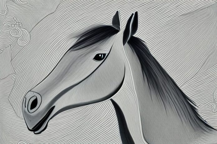 A horse in the black forest of barberton