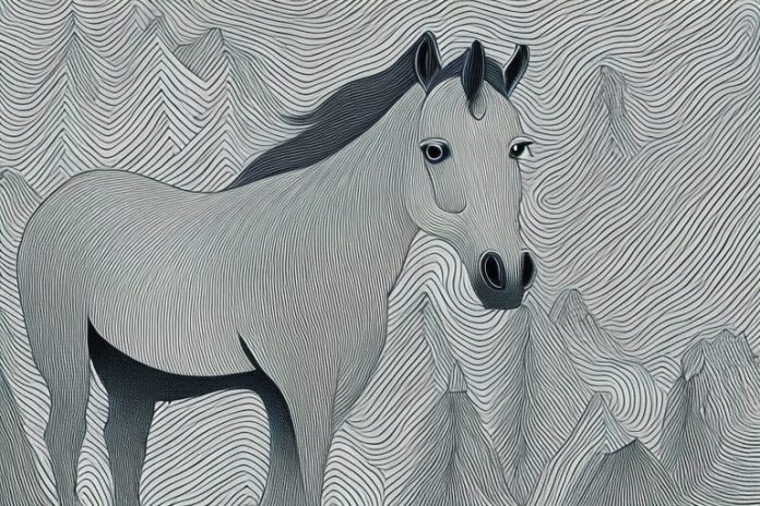 A horse in the black forest of kimberley
