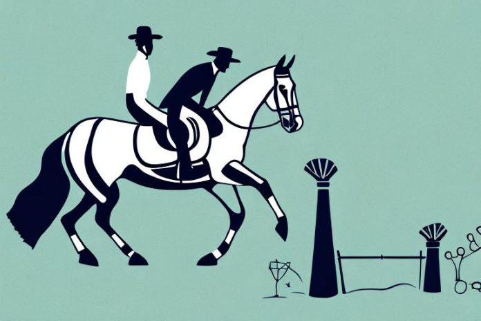 An irish sport horse in a south african landscape