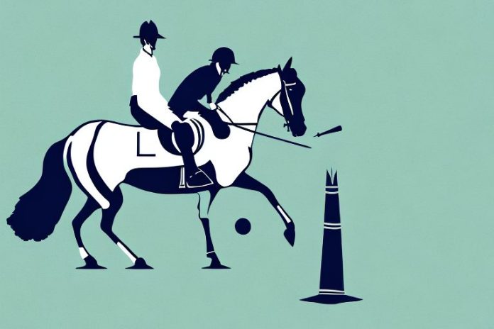 An irish sport horse in a south african landscape