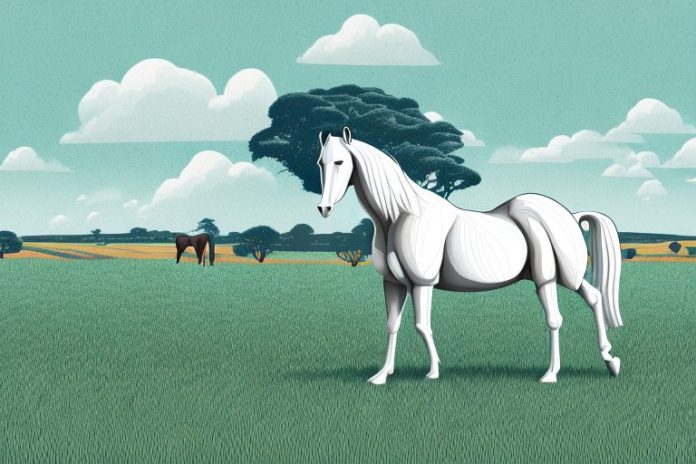 A horse in a field in tongaat