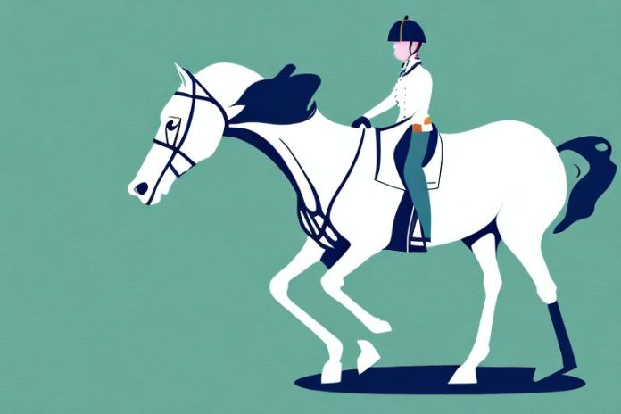 A beautiful irish sport horse in an eastern cape landscape