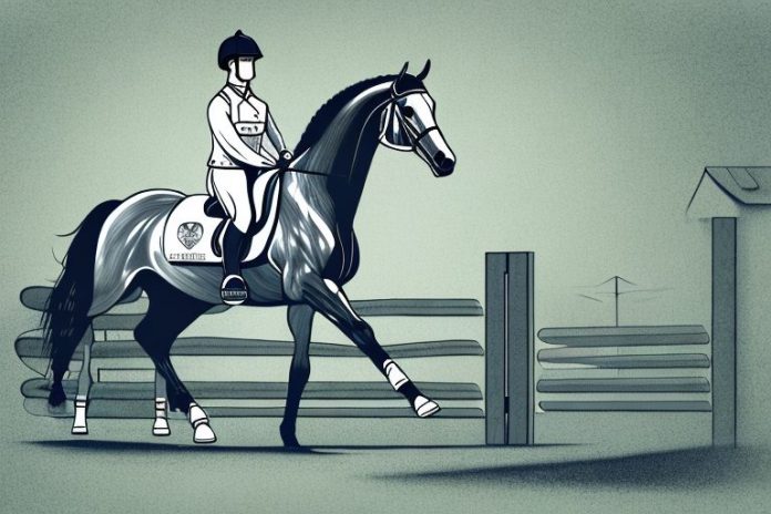 An irish sport horse in a rural setting in pretoria