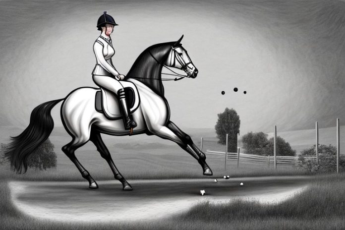 An irish sport horse in a rural setting in krugersdorp