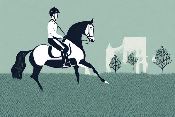 An irish sport horse in a field in phalaborwa