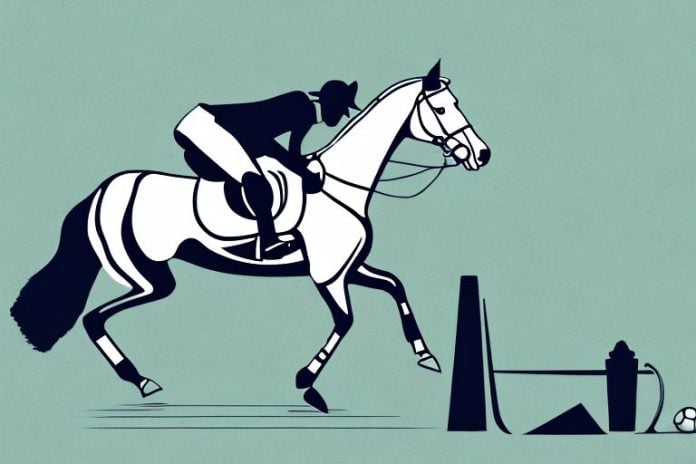 An irish sport horse in a south african landscape