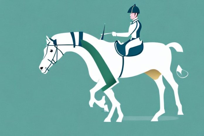 An irish sport horse in its natural environment in cape town