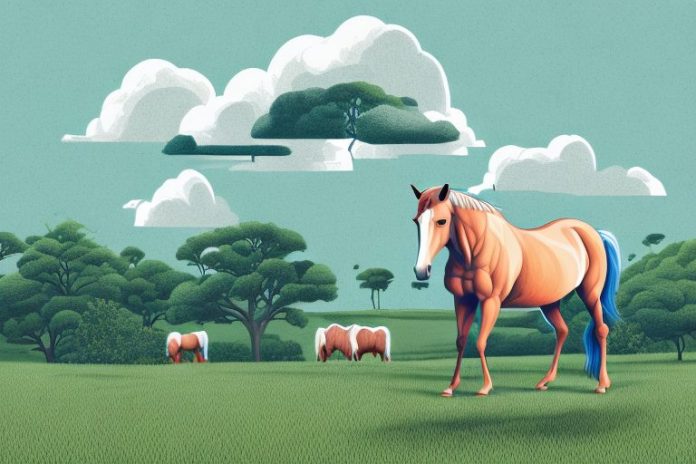 A horse in a rural setting in empangeni