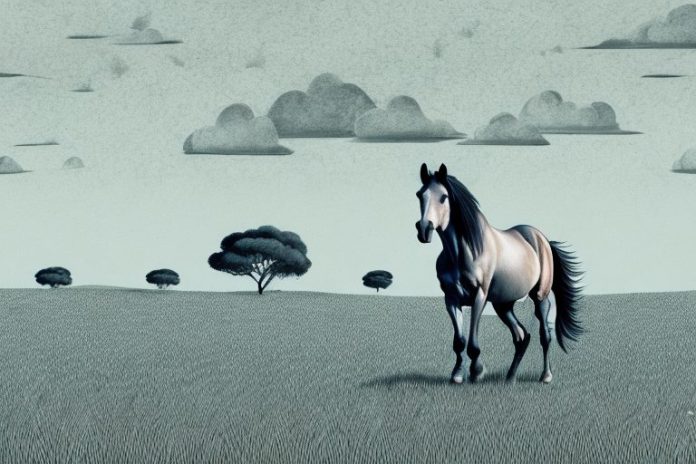 A horse in a field in king william's town