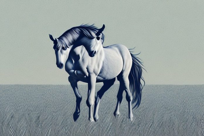 A horse in a field in aliwal north