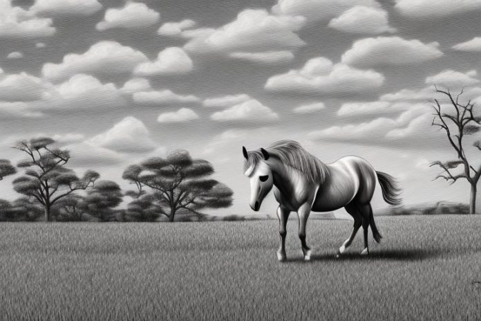 A horse in a rural setting in sasolburg