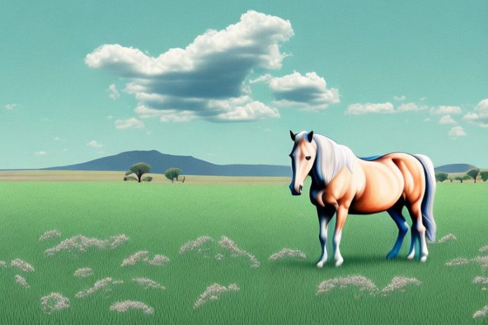 A horse in a field in virginia