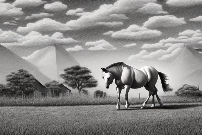 A horse in a rural setting in bethlehem