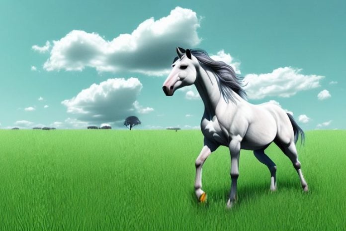 A horse in a grassy field in east rand