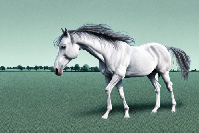 A horse in a field in vanderbijlpark