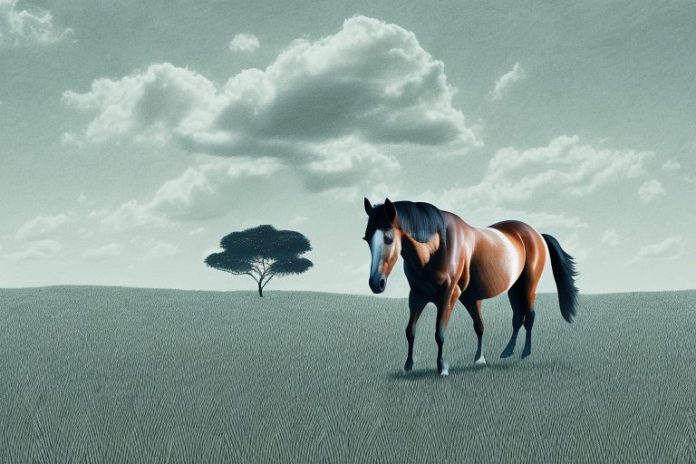A horse in a field in vereeniging
