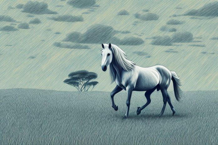 A horse in a field in modimolle