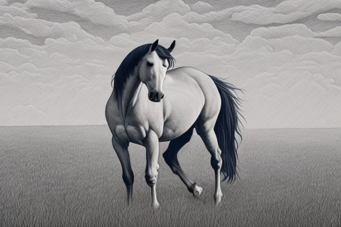 A horse in a field in louis trichardt