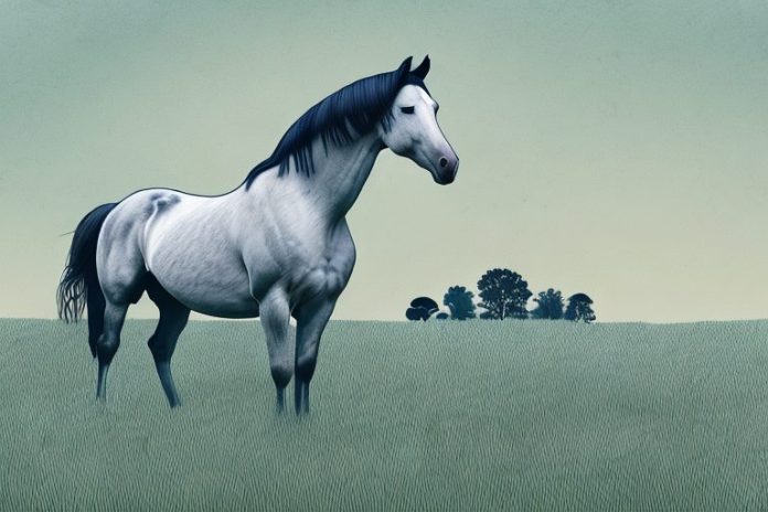 A horse in a field in ermelo