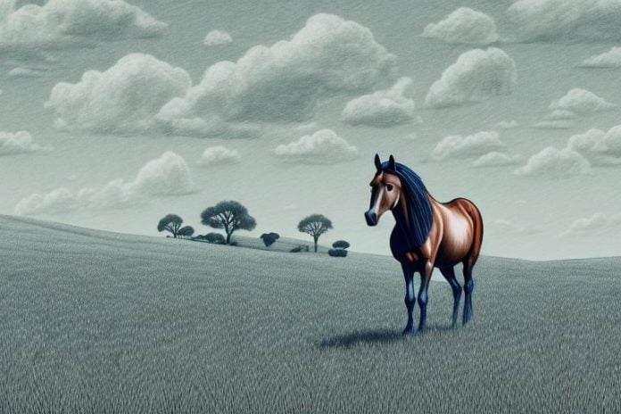 A horse in a field in warrenton