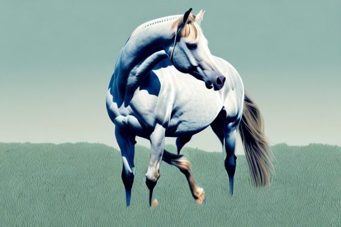 A horse in a field in potchefstroom