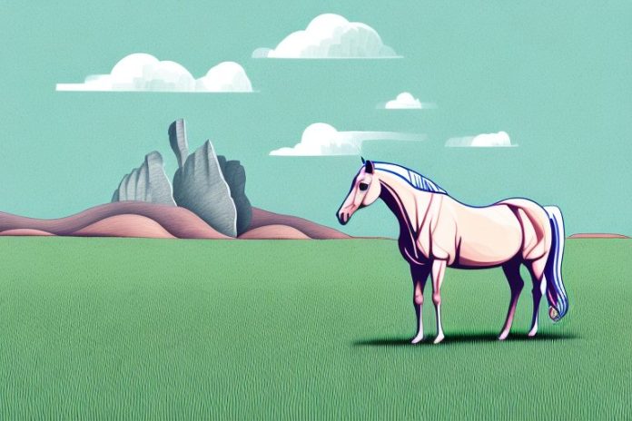 A horse in a field in hermanus