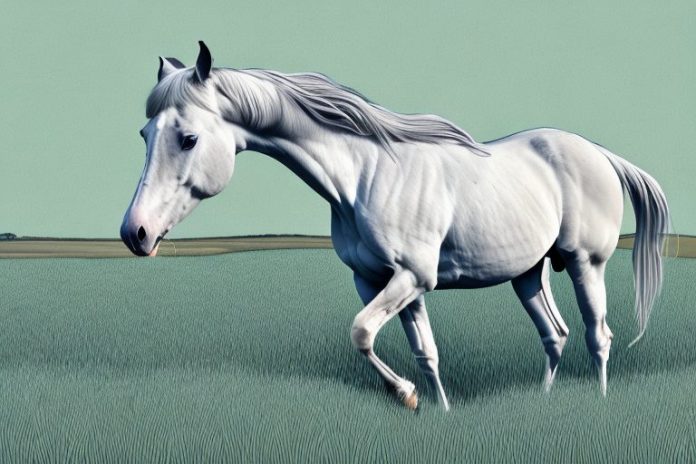A horse in a field in musina