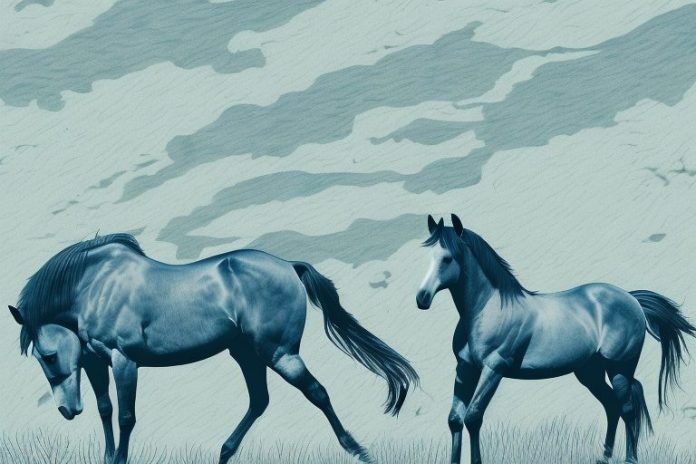 A horse in a hazyview