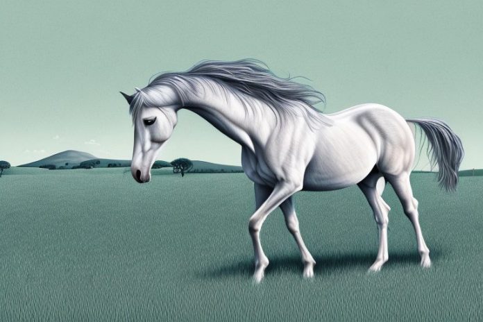 A horse in a field in george
