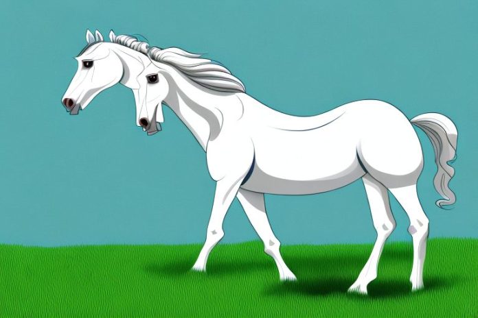 An arabian horse in a grassy field in durban