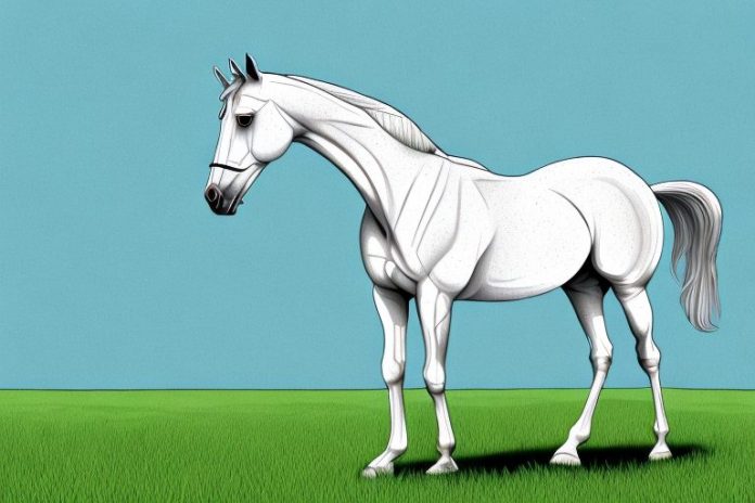 An arabian horse in a field in uitenhage