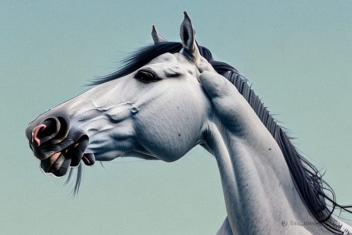 An arabian horse in a rural setting in sasolburg