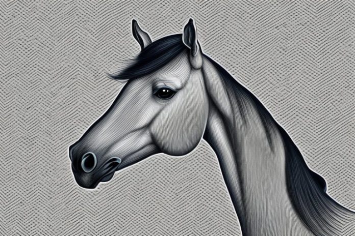 An arabian horse in a rural setting in soweto