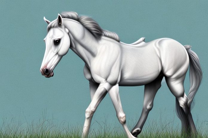 An arabian horse in a field in vereeniging