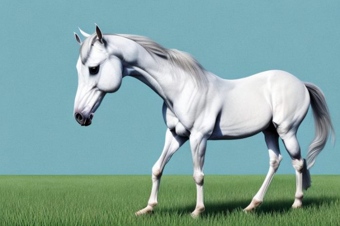 An arabian horse in a field in germiston