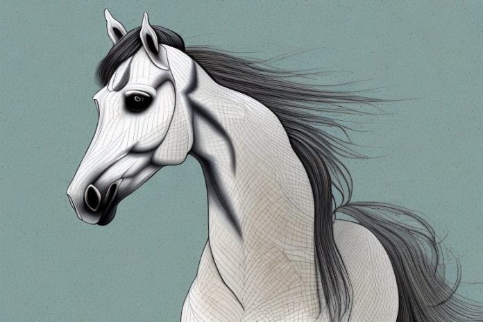 An arabian horse in a rural setting in musina