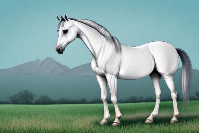 An arabian horse in a field in barberton