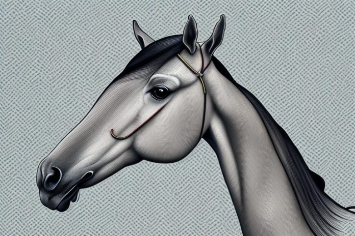 An arabian horse in a rural setting in kuruman
