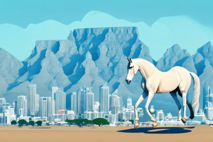 An arabian horse in its natural environment