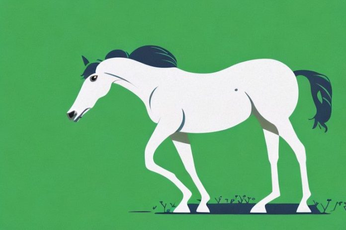 A thoroughbred horse in a lush