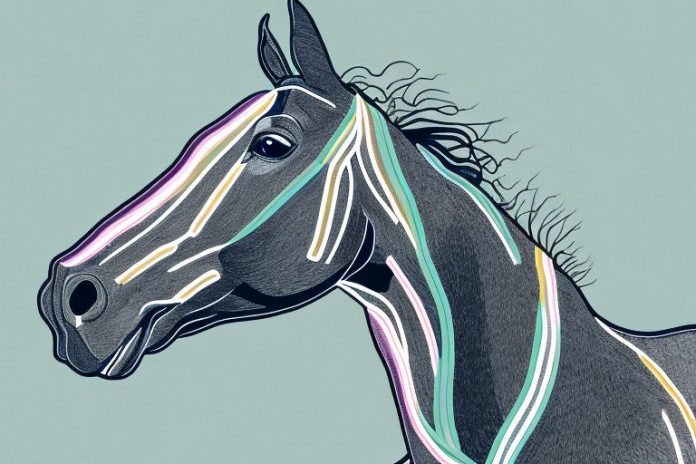 A thoroughbred horse in a tongaat